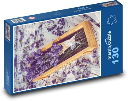 Dried lavender in a box - Puzzle 130 pieces, size 28.7x20 cm 