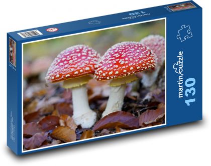 Podzimní muchomůrka červená - puzzle 130 dílků