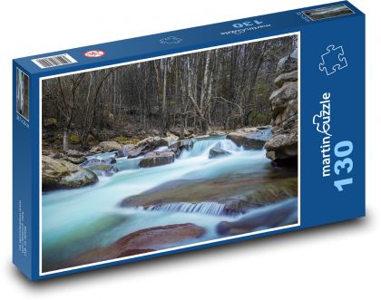 Bystrza rzeczne - Puzzle 130 elementów, rozmiar 28,7x20 cm