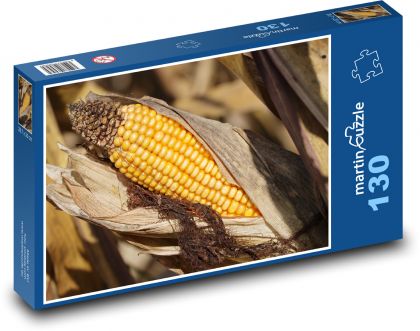 Zlaté klasy kukurice - Puzzle 130 dielikov, rozmer 28,7x20 cm 