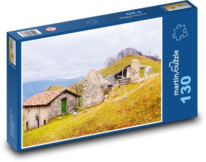 Zřícenina horské usedlosti - puzzle 130 dílků