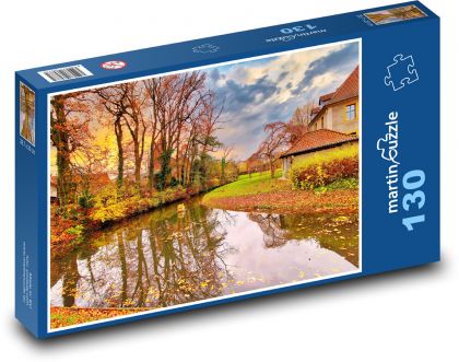 The River and Magic Autumn - Puzzle 130 pieces, size 28.7x20 cm 