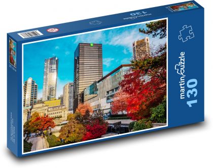 Mesto Vancouver, Kanada - Puzzle 130 dielikov, rozmer 28,7x20 cm 