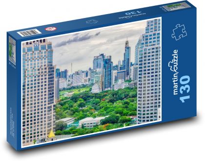 Bangkok - Thajsko - Puzzle 130 dielikov, rozmer 28,7x20 cm 