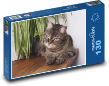 Wall cat on the table Puzzle 130 pieces - 28.7 x 20 cm 