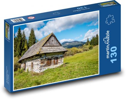 Zapomenutá horská chalupa - puzzle 130 dílků