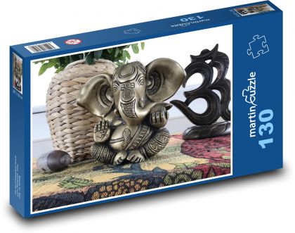 Ganéša – strážca šťastia - Puzzle 130 dielikov, rozmer 28,7x20 cm 