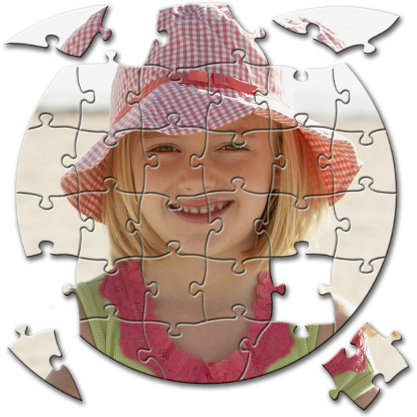 Puzzle kruh - 30 dielikov, tlač puzzle ako nezvyčajný darček deťom z digi fotky