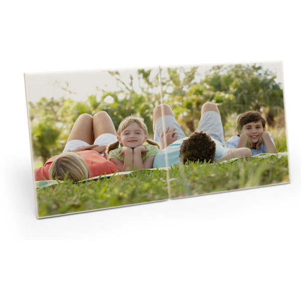 Fotokacheln aus Keramik, weiß - 2 Stück pro Packung