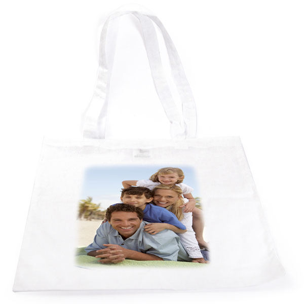 Nákupná taška - 2x potlač, užitočný darček z vlastnej fotografie pre babičku