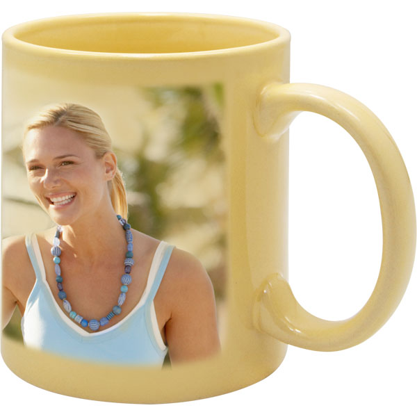 Mug light cream 1x print for a righthander, a nice jubilee gift for