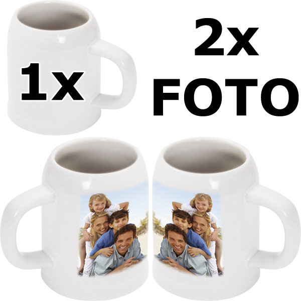 MCprint.eu - Fotodárky: Fotopůllitr bílý - 2x potisk