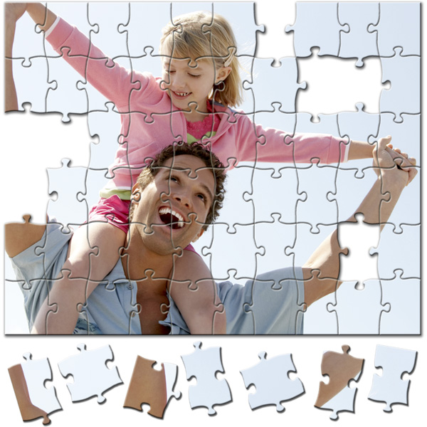 Puzzle A4 - 60 dílků (20 x 25 cm), fotodárek pro holky z vlastní fotografie