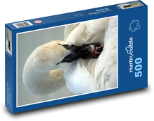 Bílá labuť  Puzzle 500 dílků - 46 x 30 cm