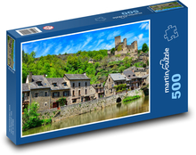 Castle - buildings, villages Puzzle of 500 pieces - 46 x 30 cm 