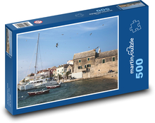 Croatia - port, boats Puzzle of 500 pieces - 46 x 30 cm 