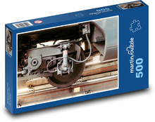 Koľajnica - koleso vlaku Puzzle 500 dielikov - 46 x 30 cm 