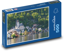 Unterkünfte am See Puzzle 500 Teile - 46 x 30 cm