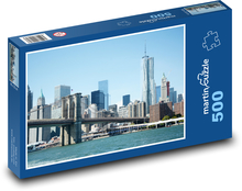 New York - Brooklyn, most Puzzle 500 dílků - 46 x 30 cm