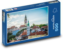 Hradná veža - Český Krumlov, Puzzle 500 dielikov - 46 x 30 cm 