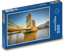 Brücke - Tourismus, Fluss Puzzle 500 Teile - 46 x 30 cm