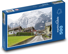 Domy - kopce, dediny Puzzle 500 dielikov - 46 x 30 cm