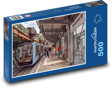 Zawieszony pas startowy - Schwebebahn, Niemcy Puzzle 500 elementów - 46x30 cm