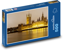 Panorama Londýna - Temže, Westminsterský palác Puzzle 500 dílků - 46 x 30 cm