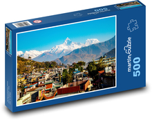 Pokhara - miasto w Nepalu Puzzle 500 elementów - 46x30 cm