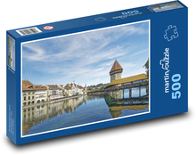 Szwajcaria - Lucerna Puzzle 500 elementów - 46x30 cm