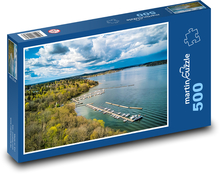 Štokholm - Švédsko, jazero Puzzle 500 dielikov - 46 x 30 cm 