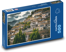 Architecture - houses in the hill, city Puzzle of 500 pieces - 46 x 30 cm 