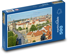 Prague - Czech Republic, Charles Bridge Puzzle of 500 pieces - 46 x 30 cm 
