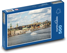 Miasto nad rzeką Puzzle 500 elementów - 46x30 cm