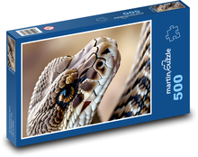 Klapperschlange - Schlange, Tier Puzzle 500 Teile - 46 x 30 cm