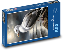 Čajka na pobreží Puzzle 500 dielikov - 46 x 30 cm 