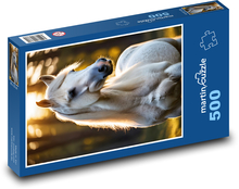 Nádherný bílý kůň  Puzzle 500 dílků - 46 x 30 cm