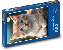 Kleines, schrubbiges Kätzchen Puzzle 500 Teile - 46 x 30 cm