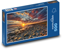 Sunset off the coast Puzzle of 500 pieces - 46 x 30 cm 