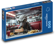 Mimozemšťan na obede Puzzle 500 dielikov - 46 x 30 cm 