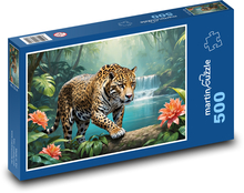 Jaguar im Dschungel Puzzle 500 Teile - 46 x 30 cm