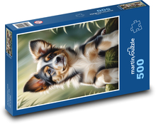 Niedlicher Welpe Puzzle 500 Teile - 46 x 30 cm