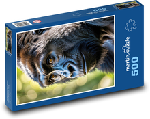 Czarny goryl - małpa Puzzle 500 elementów - 46x30 cm