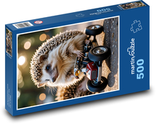 Igelfahrt im Auto Puzzle 500 Teile - 46 x 30 cm