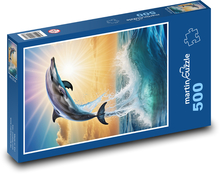 Delfin - Fisch, Meer Puzzle 500 Teile - 46 x 30 cm