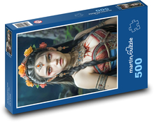 Frauen Portrait. Puzzle 500 Teile - 46 x 30 cm