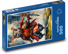 Myš v rytierskom kostýme Puzzle 500 dielikov - 46 x 30 cm 