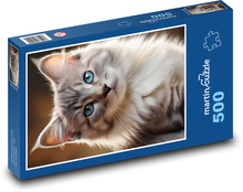 Kotek z niebieskimi oczami Puzzle 500 elementów - 46x30 cm