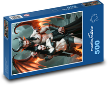 Muž diabol so ženou Puzzle 500 dielikov - 46 x 30 cm 