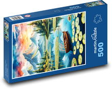 Boot auf dem See Puzzle 500 Teile - 46 x 30 cm
